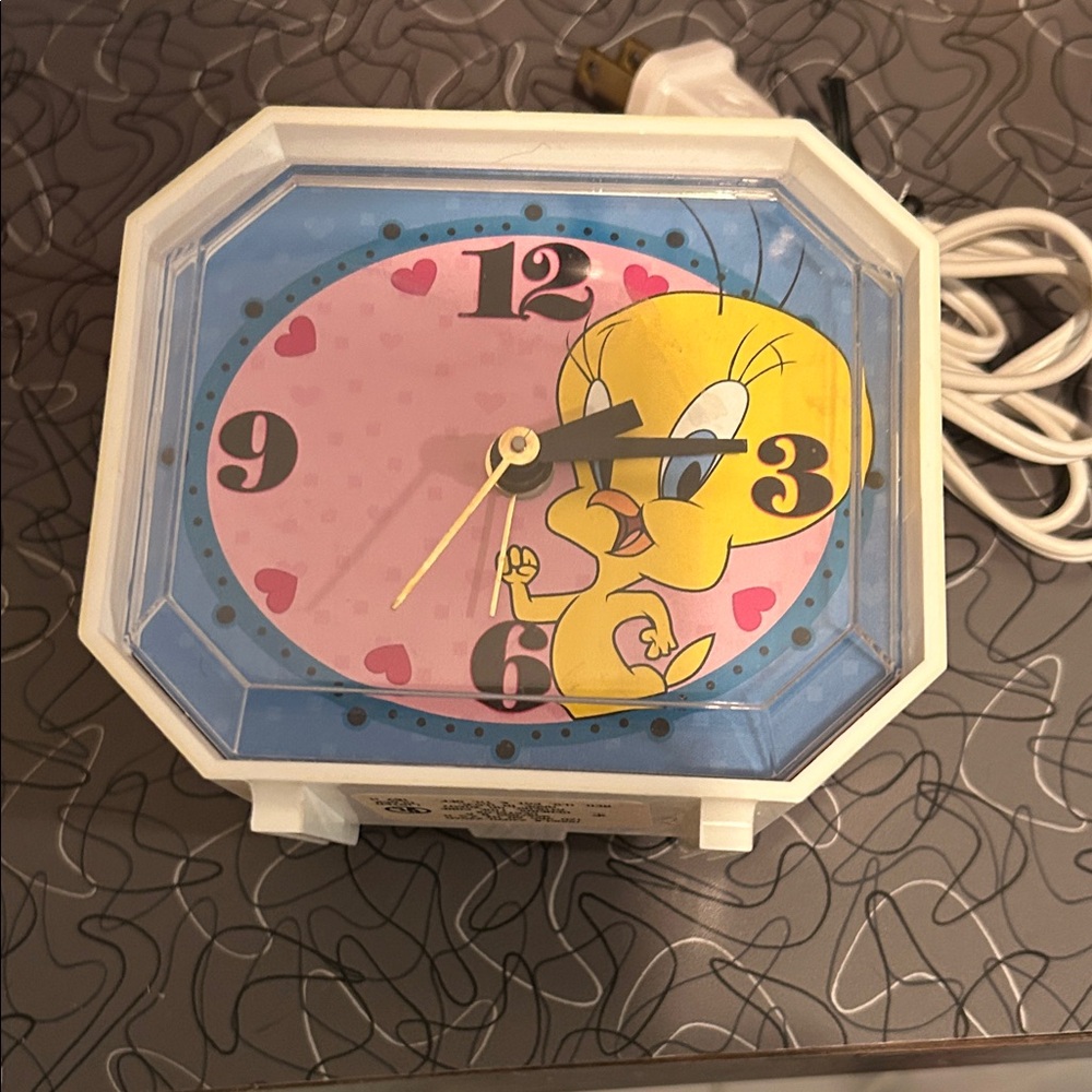 Tweety Character Wall Clock - Pink and Blue